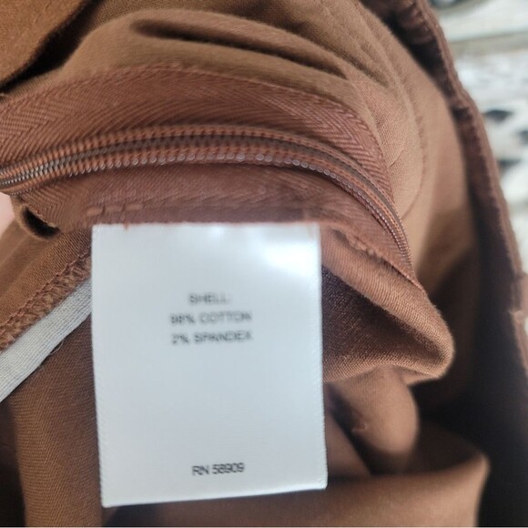 A loves A Brown Wide leg Raw Hem Womens Pants Size 8 - Picture 6 of 13